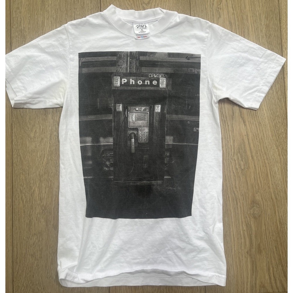 Shaka Wear Men's Heavyweight T-Shirt Pay Phone 1-800 3ELEVEN Graphic Print-Small